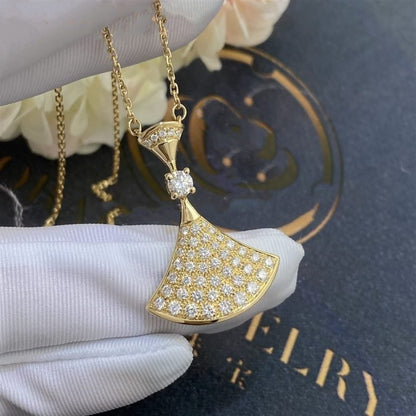 [LORA]DREAM NECKLACE GOLD FULL DIAMOND