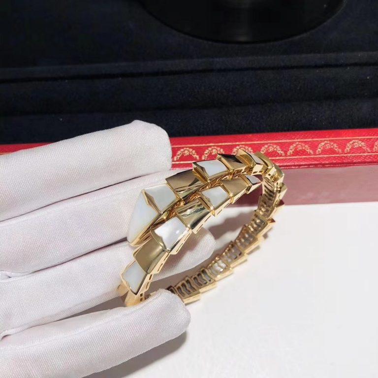 [LORA]SERPENTI BRACELET MOP GOLD