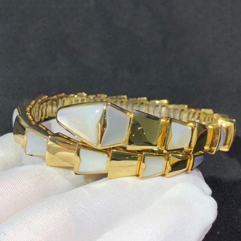 [LORA]SERPENTI BRACELET MOP GOLD