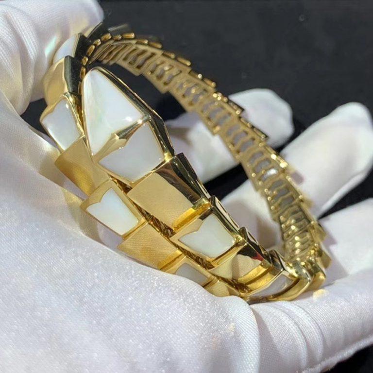 [LORA]SERPENTI BRACELET MOP GOLD