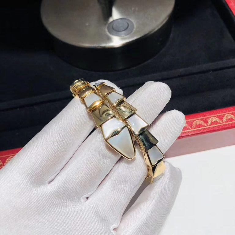 [LORA]SERPENTI BRACELET MOP GOLD