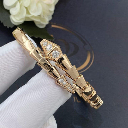 [LORA]SERPENTI BRACELET DIAMONDS PINK GOLD