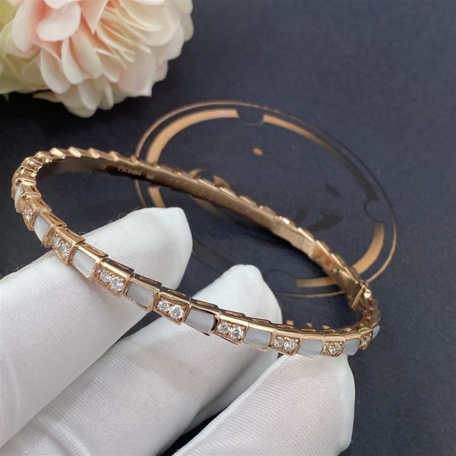[LORA]SERPENTI BRACELET PINK GOLD MOP DIAMOND