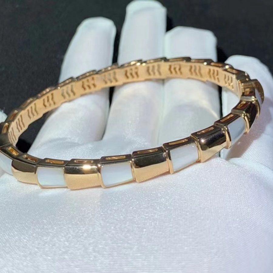 [LORA]SERPENTI BRACELET PINK GOLD MOP