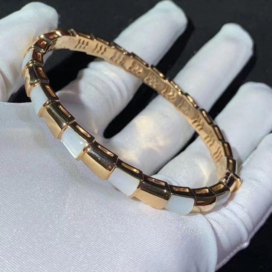 [LORA]SERPENTI BRACELET PINK GOLD MOP