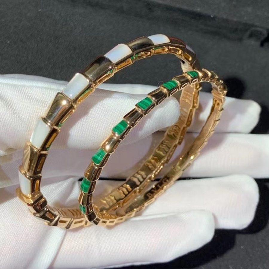 [LORA]SERPENTI BRACELET PINK GOLD MOP