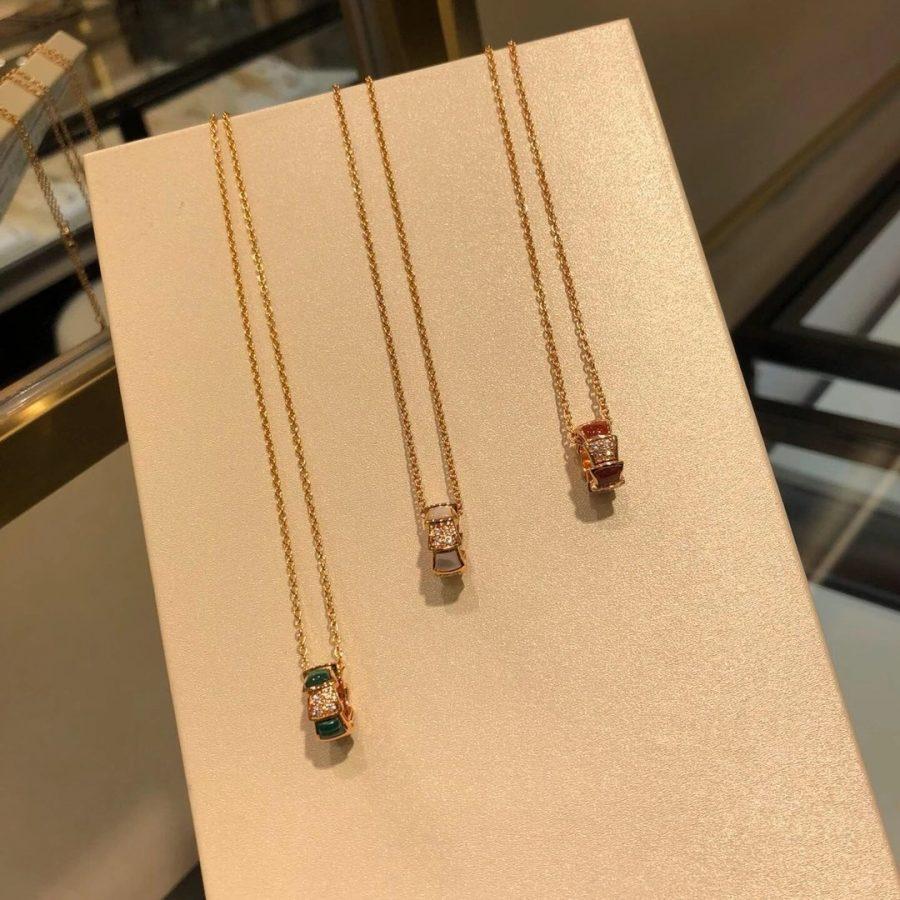 [LORA]SERPENTI PEDANT DIAMOND NECKLACE