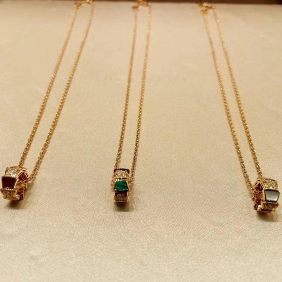 [LORA]SERPENTI PEDANT DIAMOND NECKLACE