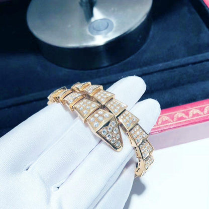 [LORA]SERPENTI BRACELET 8MM PINK GOLD DIAMOND