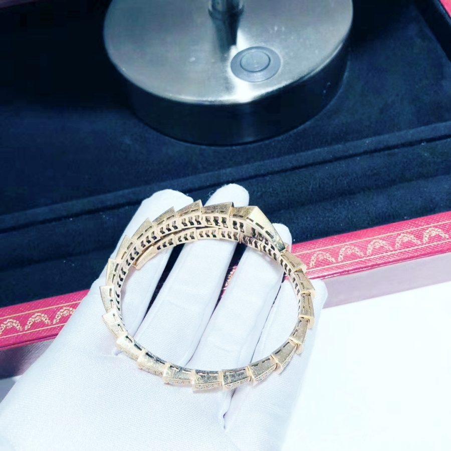 [LORA]SERPENTI BRACELET 8MM PINK GOLD DIAMOND