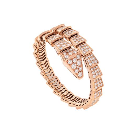 [LORA]SERPENTI BRACELET 8MM PINK GOLD DIAMOND