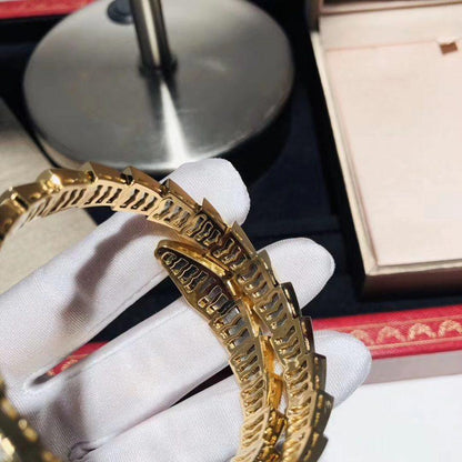 [LORA]SERPENTI BRACELET 8MM GOLD DIAMOND