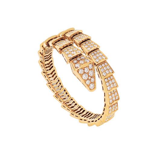 [LORA]SERPENTI BRACELET 8MM GOLD DIAMOND