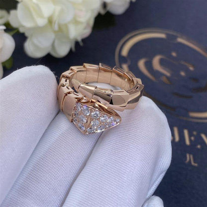 [LORA]SERPENTI RING PINK GOLD DIAMOND