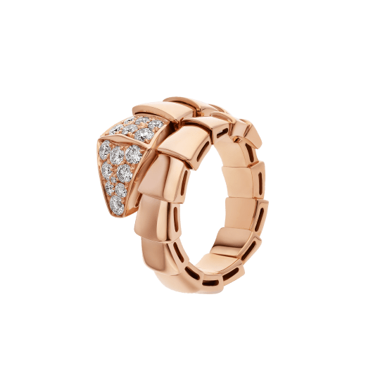 [LORA]SERPENTI RING PINK GOLD DIAMOND