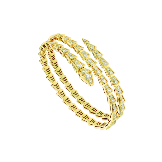 [LORA]SERPENTI BRACELET GOLD DIAMOND DOUBLE ROW