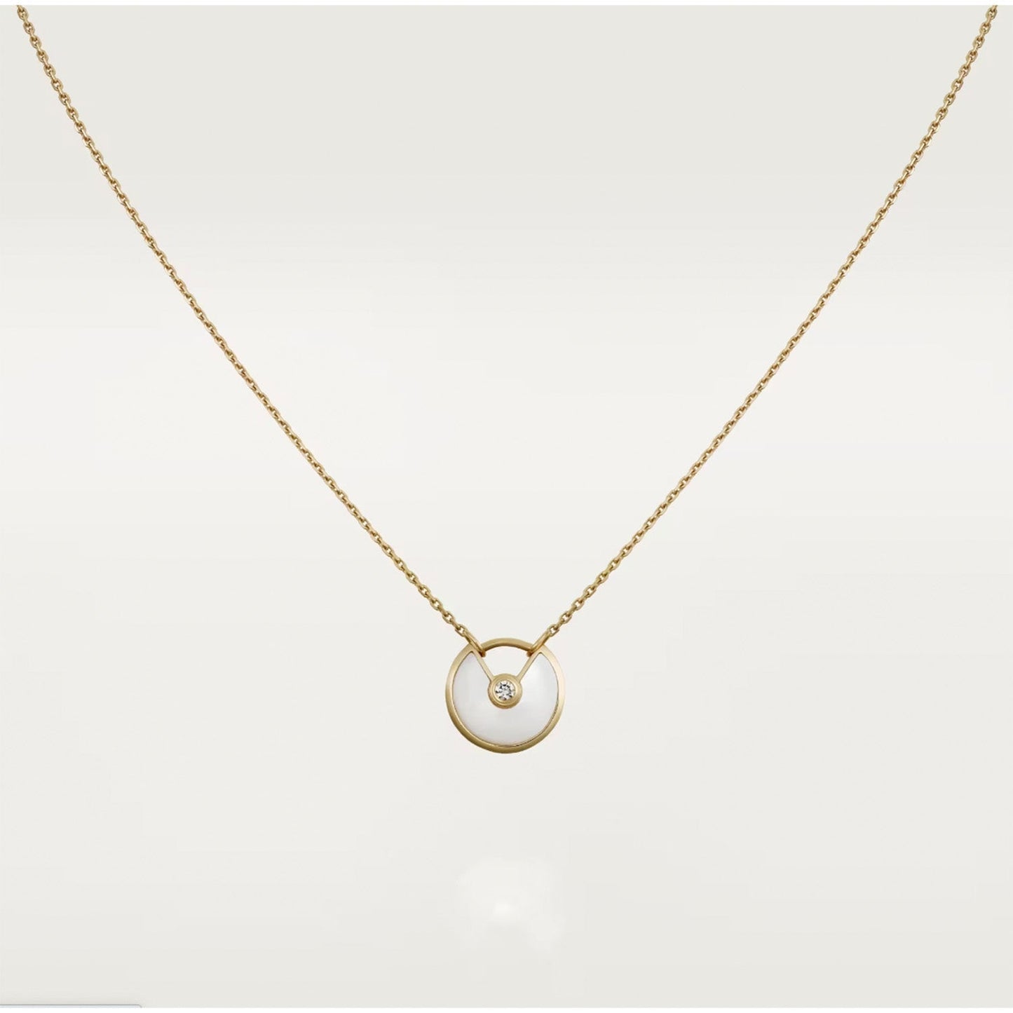 [LORA]AMULETTE ROSE GOLD MOP NECKLACE