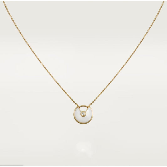 [LORA]AMULETTE ROSE GOLD MOP NECKLACE