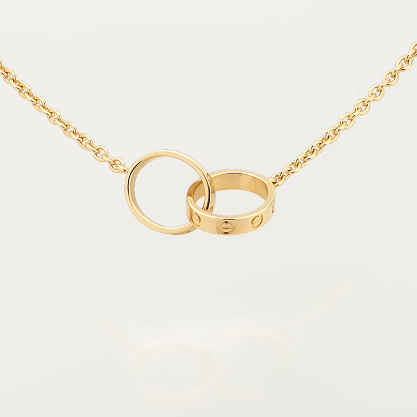[LORA] LOVE DOUBLE RING NECKLACE