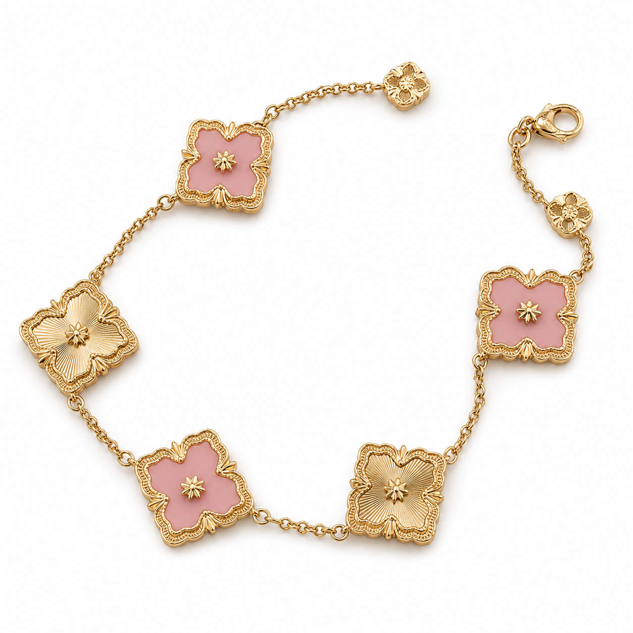[Lora JEWELRY] OPERA 5 MOTIFS TULLE ENAMEL BRACELET