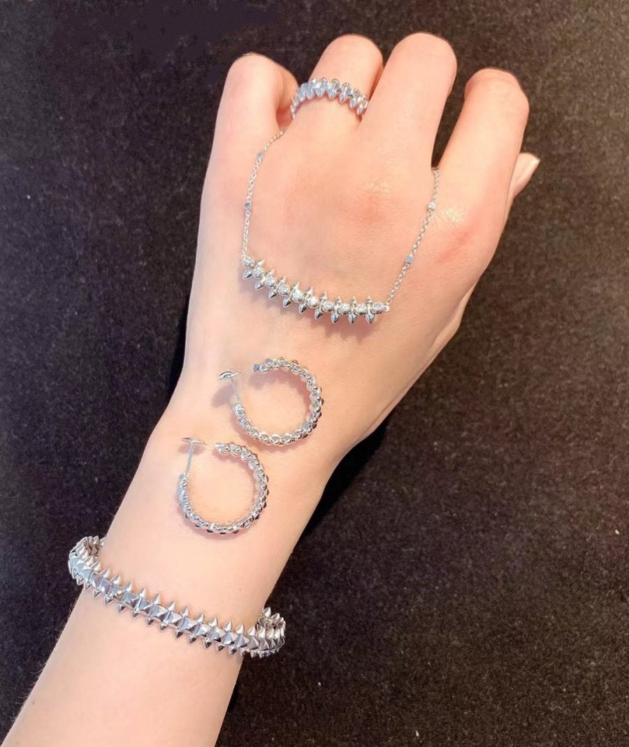 [LORA]CLASH SILVER BRACELET