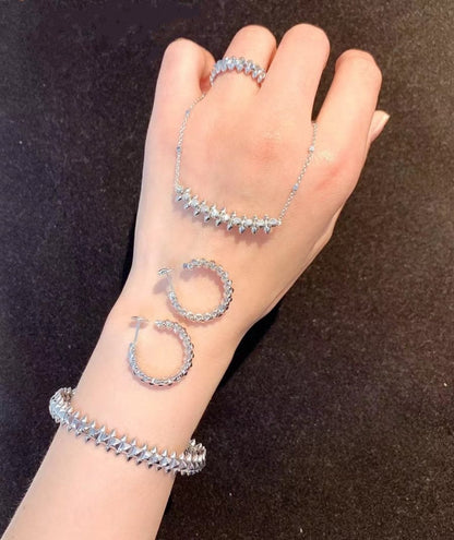 [LORA]CLASH SILVER BRACELET