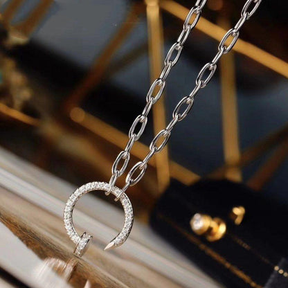 [LORA] JUSTE NECKLACE FULL DIAMONDS