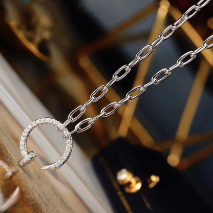 [LORA] JUSTE NECKLACE FULL DIAMONDS