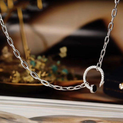 [LORA] JUSTE NECKLACE FULL DIAMONDS
