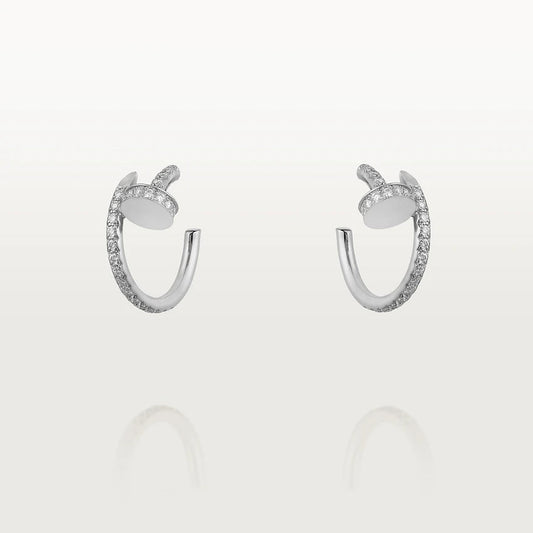 [LORA]JUSTE EARRINGS 12.75MM SILVER DIAMOND
