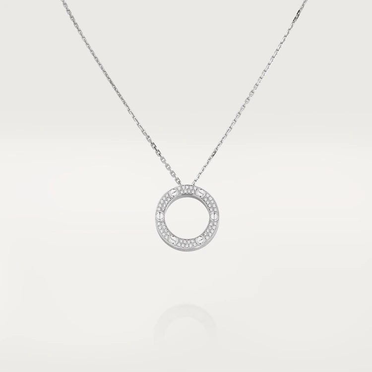 [LORA]LOVE NECKLACE ADJUSTABLE SILVER