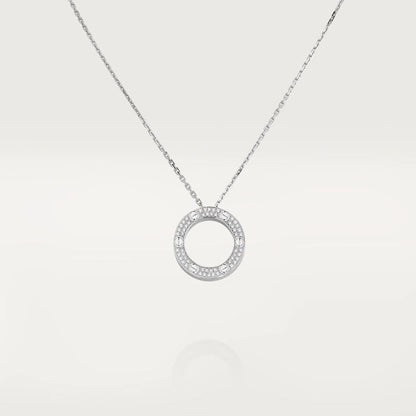 [LORA]LOVE NECKLACE ADJUSTABLE SILVER