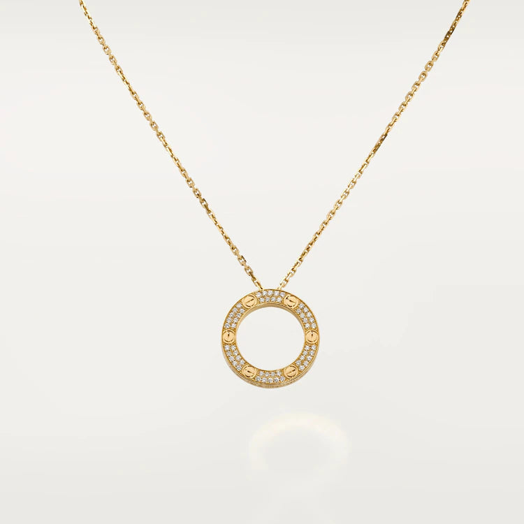 [LORA]LOVE NECKLACE ADJUSTABLE ROSE GOLD