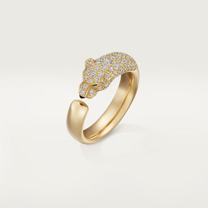 [LORA] PANTHERE HALF DIAMOND SMALL RING