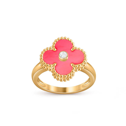 [Lora]CLOVER DIAMOND RING GOLD COLLECTION