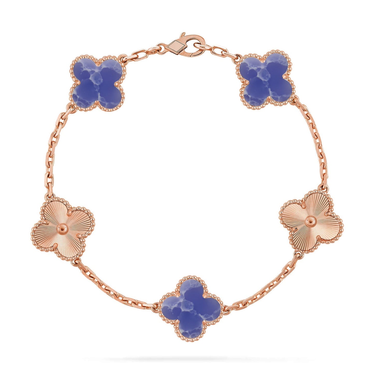 [Lora]CLOVER 5 MOTIF BLUE VEINS BRACELET COLLECTION