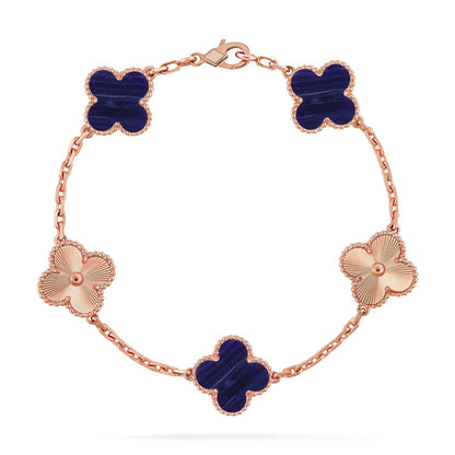 [LORA]CLOVER 5 MOTIF PURPLE STRIPES BRACELET COLLECTION