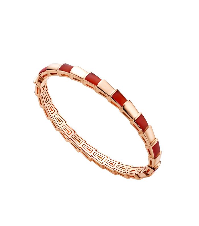 [LORA]SERPENTI BRACELET PINK GOLD RUBELLITE