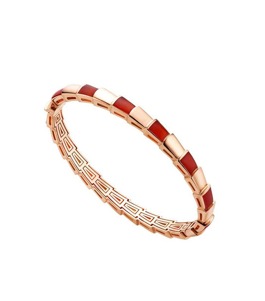 [LORA]SERPENTI BRACELET PINK GOLD RUBELLITE