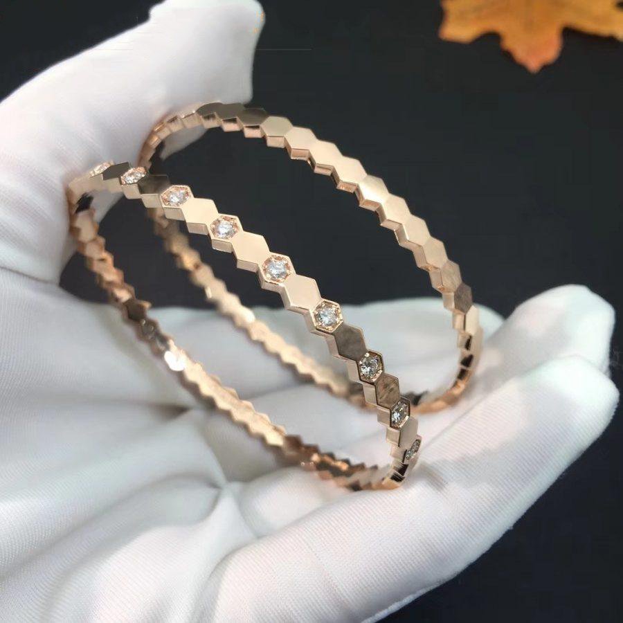 [LORA]BEE LOVE PINK GOLD DIAMOND BRACELET