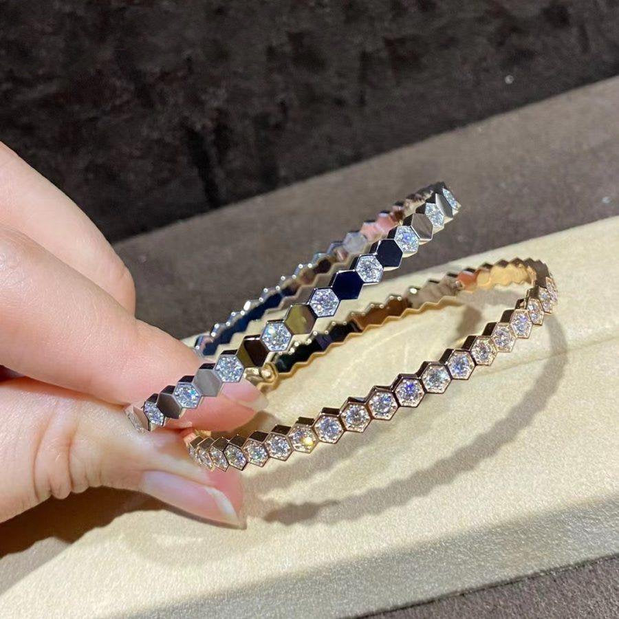 [LORA]BEE LOVE GOLD BRACELET FULL DIAMOND