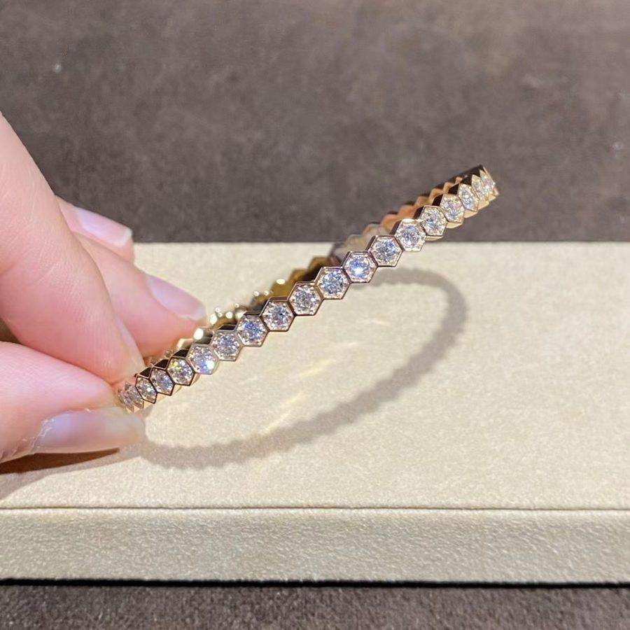 [LORA]BEE LOVE GOLD BRACELET FULL DIAMOND