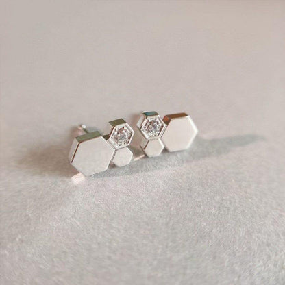 [LORA]BEE LOVE SILVER DIAMOND EARRINGS