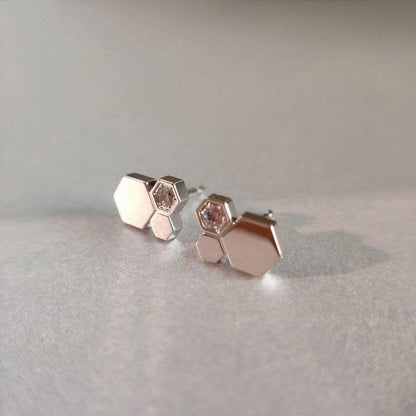 [LORA]BEE LOVE SILVER DIAMOND EARRINGS