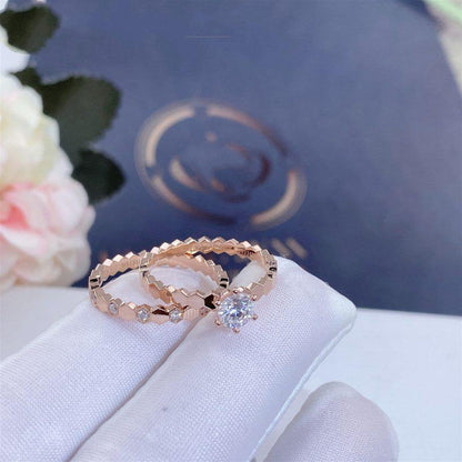 [LORA]BEE LOVE RING PINK GOLD 1 DIAMOND