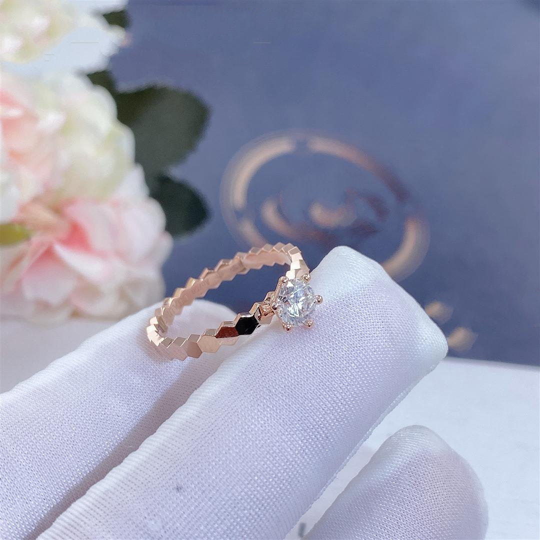 [LORA]BEE LOVE RING PINK GOLD 1 DIAMOND