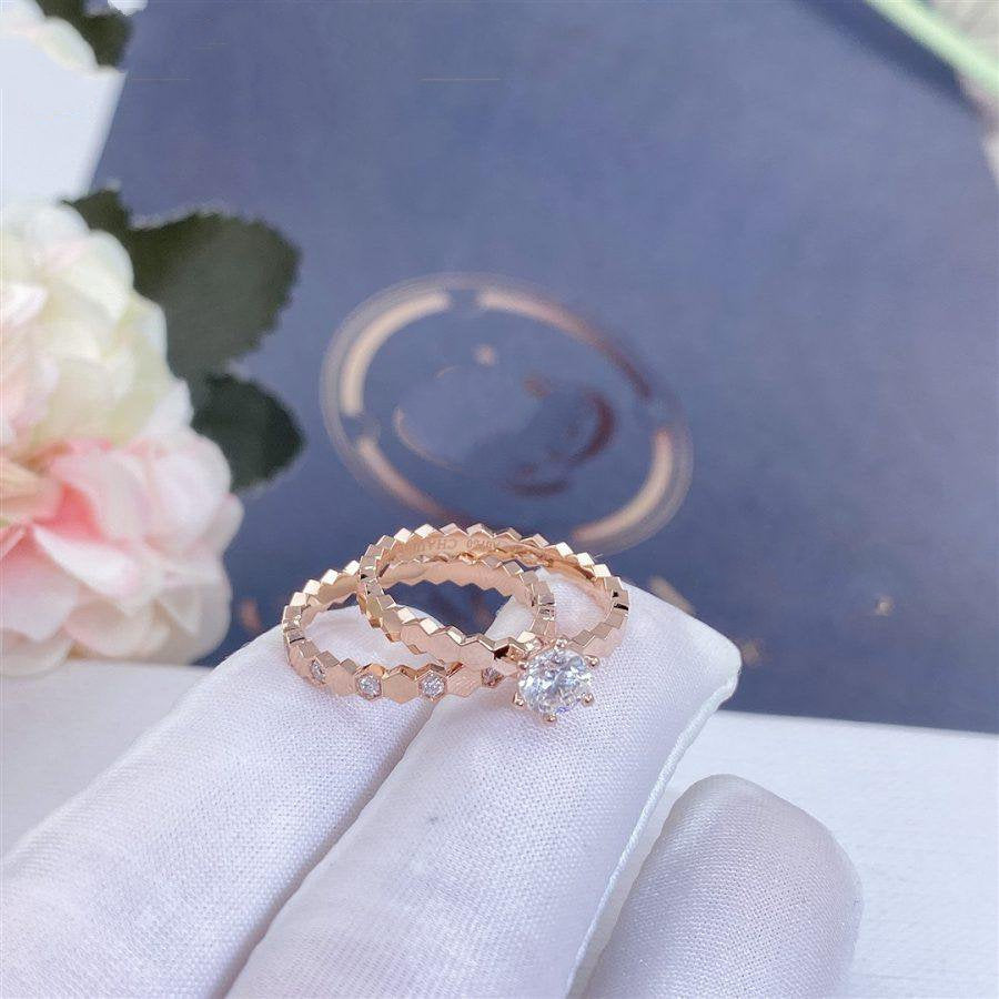 [LORA]BEE LOVE RING PINK GOLD 1 DIAMOND