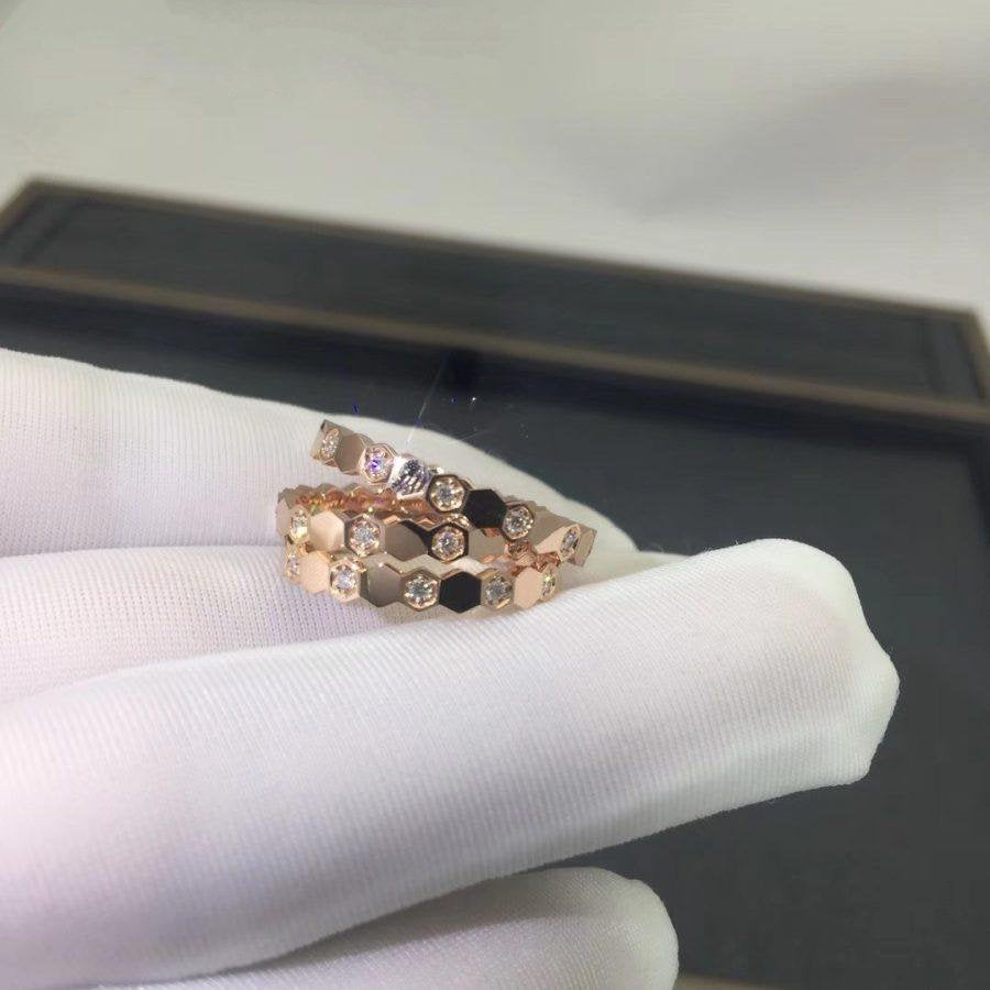 [LORA]BEE LOVE RING PINK GOLD DIAMOND