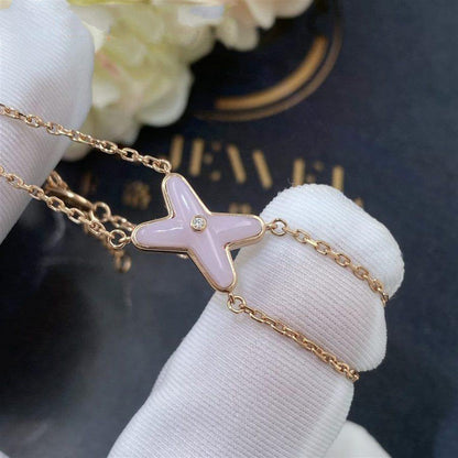 [LORA]JEUX BRACELET PINK MOP PINK GOLD 1 DIAMOND