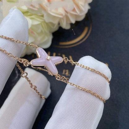 [LORA]JEUX BRACELET PINK MOP PINK GOLD 1 DIAMOND